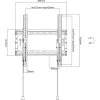 Techly ICA-PLB 59T TV-kinnitus/jalg 177,8 cm (70 tolli) Must