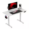 Mängulaud huzaro Hero 8.1 — valge elektriline reguleeritava kõrgusega laud 120×60 cm, 720–1180 mm, kandevõime 50 kg, kaablihaldus