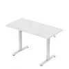 Mängulaud huzaro Hero 8.1 — valge elektriline reguleeritava kõrgusega laud 120×60 cm, 720–1180 mm, kandevõime 50 kg, kaablihaldus