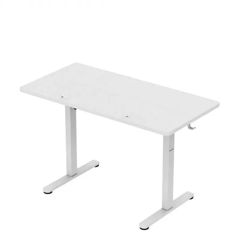 Mängulaud huzaro Hero 8.1 — valge elektriline reguleeritava kõrgusega laud 120×60 cm, 720–1180 mm, kandevõime 50 kg, kaablihaldus