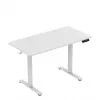 Mängulaud huzaro Hero 8.1 — valge elektriline reguleeritava kõrgusega laud 120×60 cm, 720–1180 mm, kandevõime 50 kg, kaablihaldus