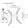 Techly ICA-PLB 271M telerikinnitus/alus 132,1 cm (52 tolli) Must