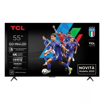 TV TCL 55Q6C 55 tolli QD-Mini LED 4K Ultra HD, 3840×2160, Google TV, HDMI 2.1, 2.1ch 40W, HDR10+
