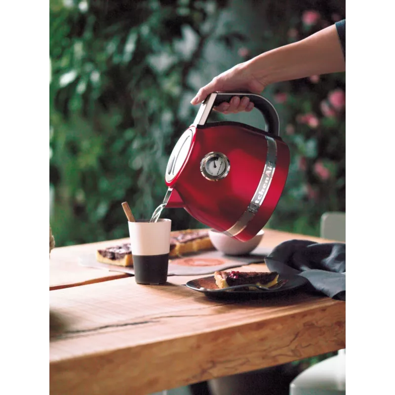 Elektriline veekeetja KITCHENAID 1,5 L 2400 W, roostevaba teras/alumiinium, 7 temperatuuriseadet, Imperial Red