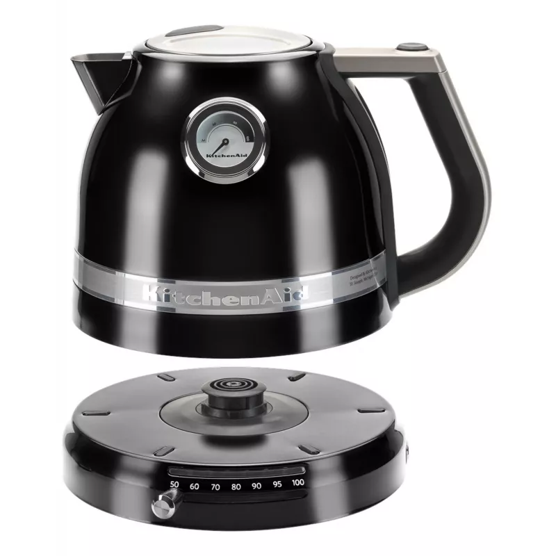 Elektriline veekeetja KITCHENAID 1,5 L 2400 W must, 7 temperatuuriseadet, roostevaba teras/alumiinium