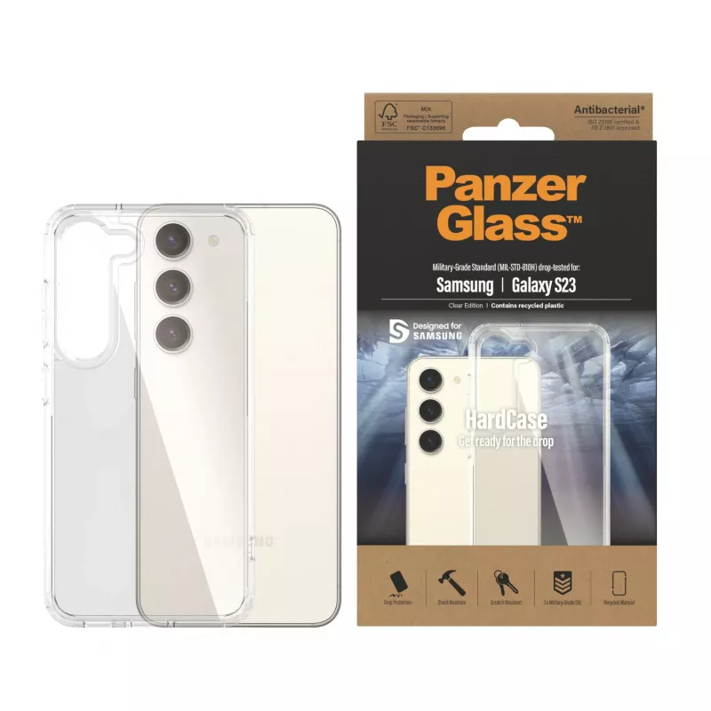 PanzerGlass ® HardCase Läbipaistev Samsung Galaxy S23, Kaas, Samsung, Samsung - Galaxy S23, Läbipaistev