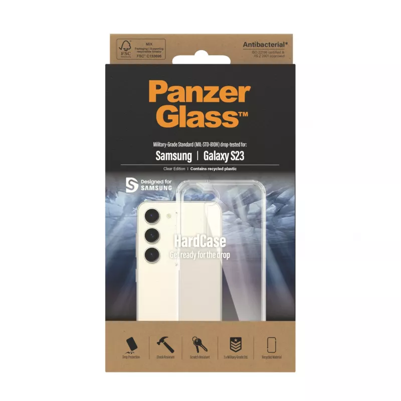 PanzerGlass ® HardCase Läbipaistev Samsung Galaxy S23, Kaas, Samsung, Samsung - Galaxy S23, Läbipaistev