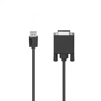 Hama 00200713 video kaabli adapter 1,5 m DisplayPort DVI Must