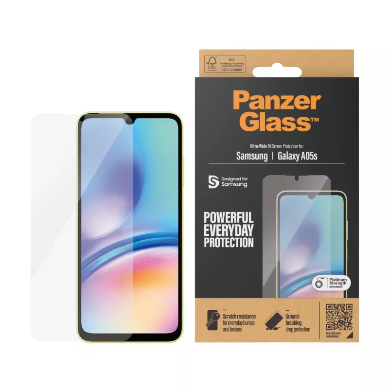 Ekraanikaitse PanzerGlass 7343 Samsung Galaxy A05S-le Antibakteriaalne Kriimustuskindel