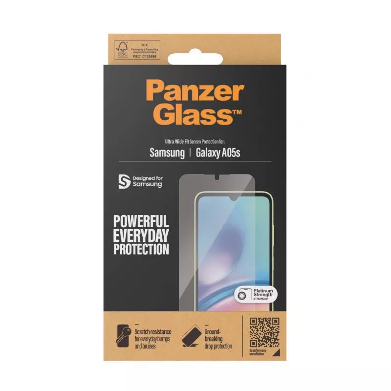 Ekraanikaitse PanzerGlass 7343 Samsung Galaxy A05S-le Antibakteriaalne Kriimustuskindel