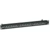 Intellinet Patch Panel, Cat6, FTP, 24-Port, 1U, Varjestatud, 90° ülalt sisenevad läbilöögiklemmid, Must