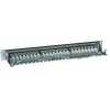 Intellinet Patch Panel, Cat6, FTP, 24-Port, 1U, Varjestatud, 90° ülalt sisenevad läbilöögiklemmid, Must