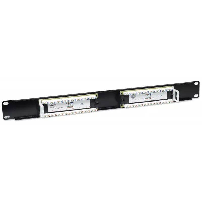 Intellinet Patch Panel, Cat6, UTP, 16-pordiline, 1U, must
