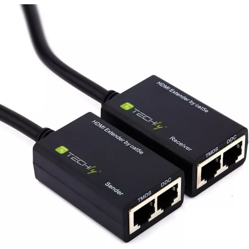 Techly HDMI võimendi Cat 5e / 6 kompaktne 30 m IDATA EXT-E30D