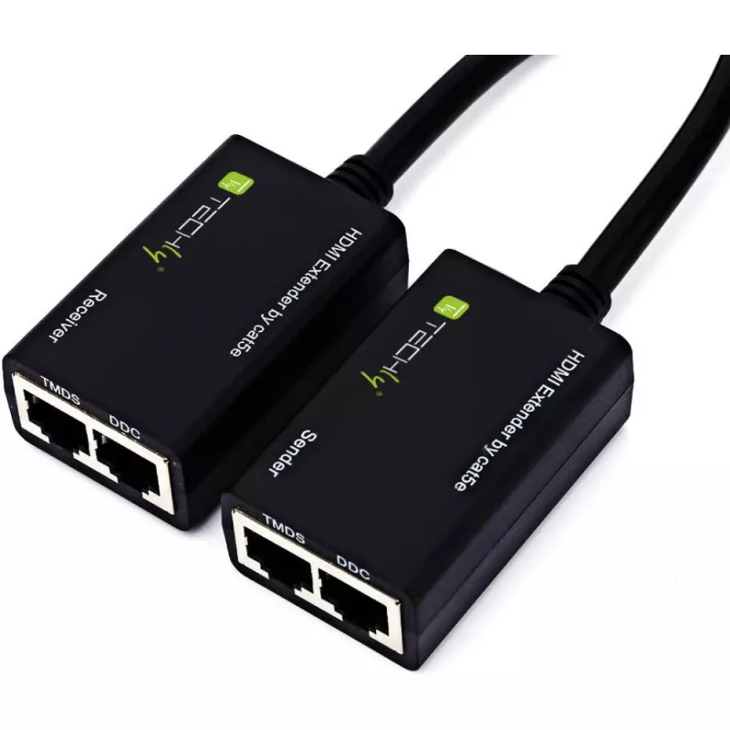 Techly HDMI võimendi Cat 5e / 6 kompaktne 30 m IDATA EXT-E30D