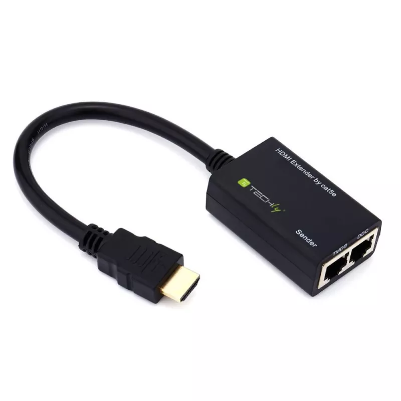 Techly HDMI võimendi Cat 5e / 6 kompaktne 30 m IDATA EXT-E30D