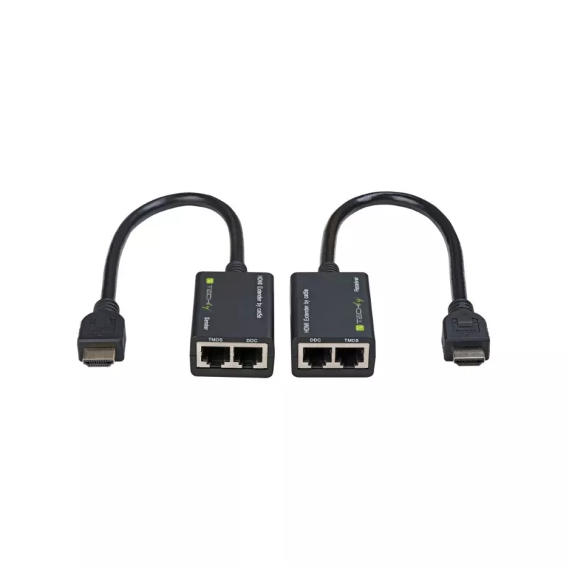 Techly HDMI võimendi Cat 5e / 6 kompaktne 30 m IDATA EXT-E30D