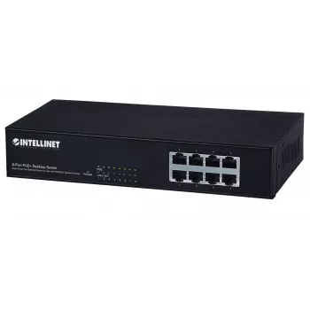 Lüliti, Intellinet 8-pordine Fast Ethernet PoE+ lüliti, 8 x PoE porti, 1,6 Gbit/s