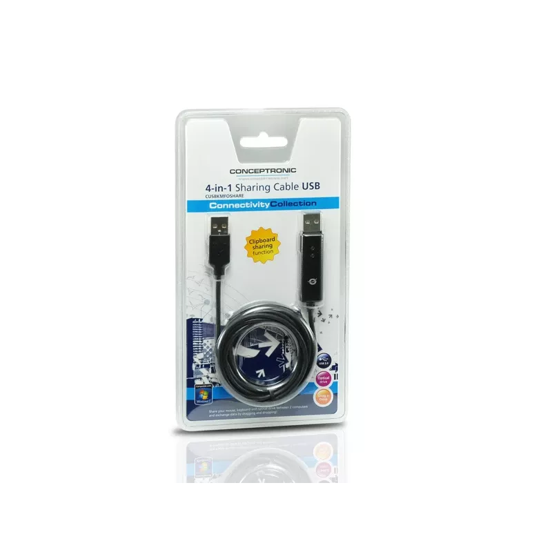 Conceptronic USB 2.0 1,8m KVM-kaabel must
