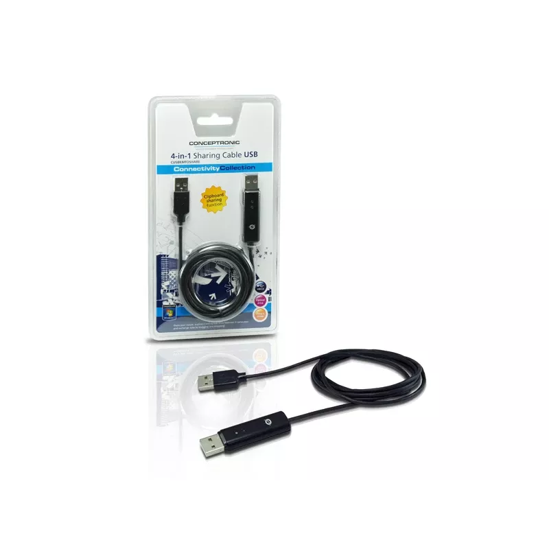 Conceptronic USB 2.0 1,8m KVM-kaabel must