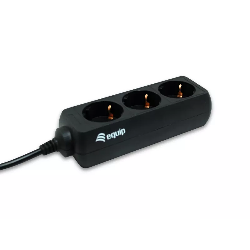Pistikupesadega pikendusjuhe Equip 3 pesaga 1,1 m kaabel
