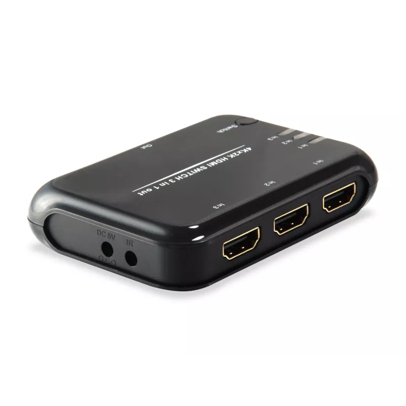 Equip HDMI 1.4 Switch 3x1, HDMI, plastikust, must, IR, 7.1 kanalit, DTS-HD, Dolby TrueHD