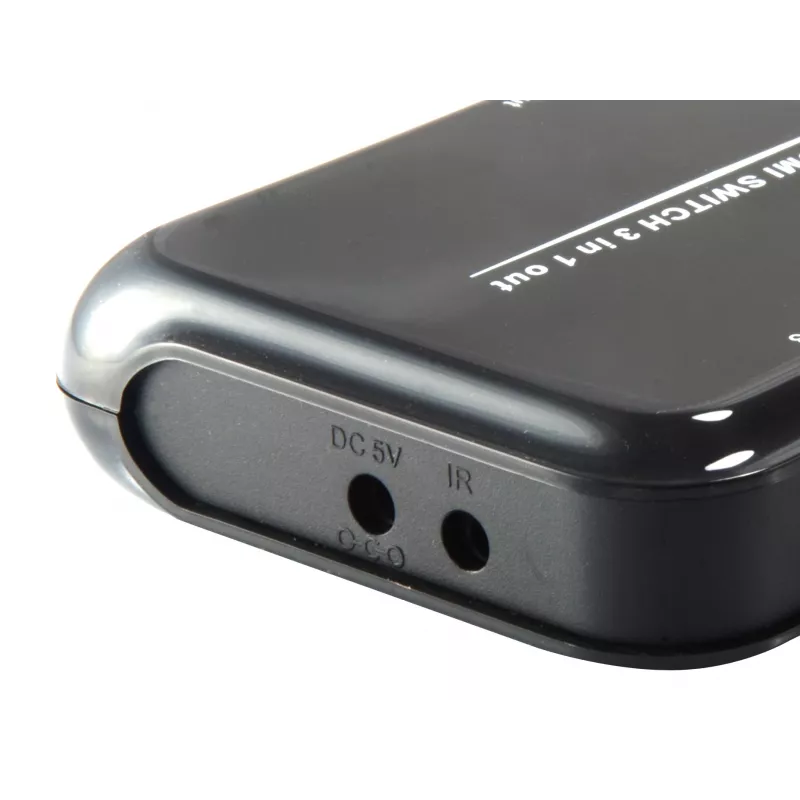 Equip HDMI 1.4 Switch 3x1, HDMI, plastikust, must, IR, 7.1 kanalit, DTS-HD, Dolby TrueHD