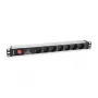 Equip 333309 pikendusjuhe 1,8 m 7 vahelduvvoolu pistikupesa Siseruumides Must, Valge