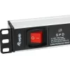 Equip 333309 pikendusjuhe 1,8 m 7 vahelduvvoolu pistikupesa Siseruumides Must, Valge
