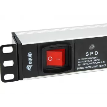 Equip 333309 pikendusjuhe 1,8 m 7 vahelduvvoolu pistikupesa Siseruumides Must, Valge