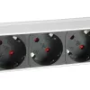Equip 333309 pikendusjuhe 1,8 m 7 vahelduvvoolu pistikupesa Siseruumides Must, Valge