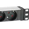 Equip 333309 pikendusjuhe 1,8 m 7 vahelduvvoolu pistikupesa Siseruumides Must, Valge