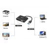 Equip USB 3.0 HDMI/VGA (HD15) adapter, 3.2 Gen 1 (3.1 Gen 1), USB Type-A, HDMI väljund, 1920 x 1080 pikslit