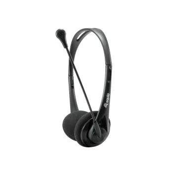 Peakomplekt Equip Chat Headset juhtmega peakomplekt peapaelaga Kõned/Muusika Must