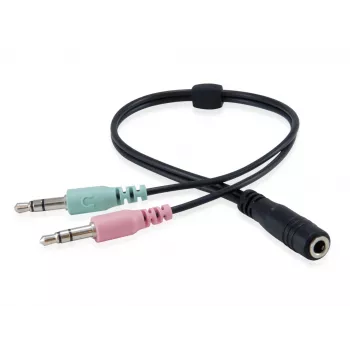 Peakomplekt Equip Chat Headset juhtmega peakomplekt peapaelaga Kõned/Muusika Must