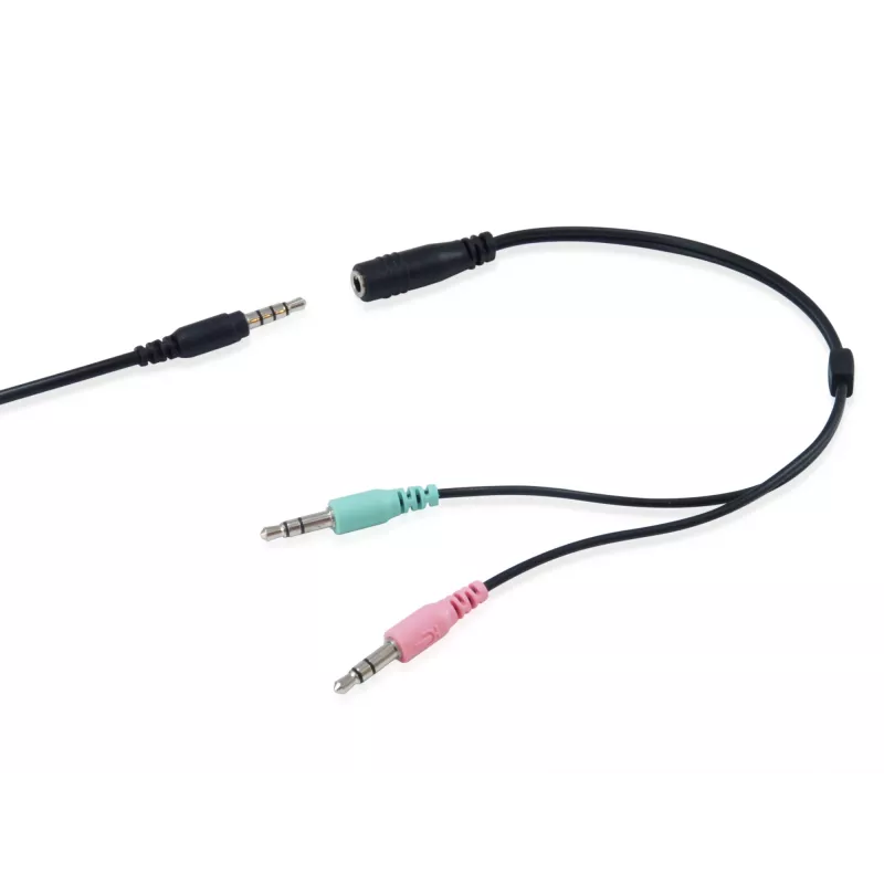 Peakomplekt Equip Chat Headset juhtmega peakomplekt peapaelaga Kõned/Muusika Must
