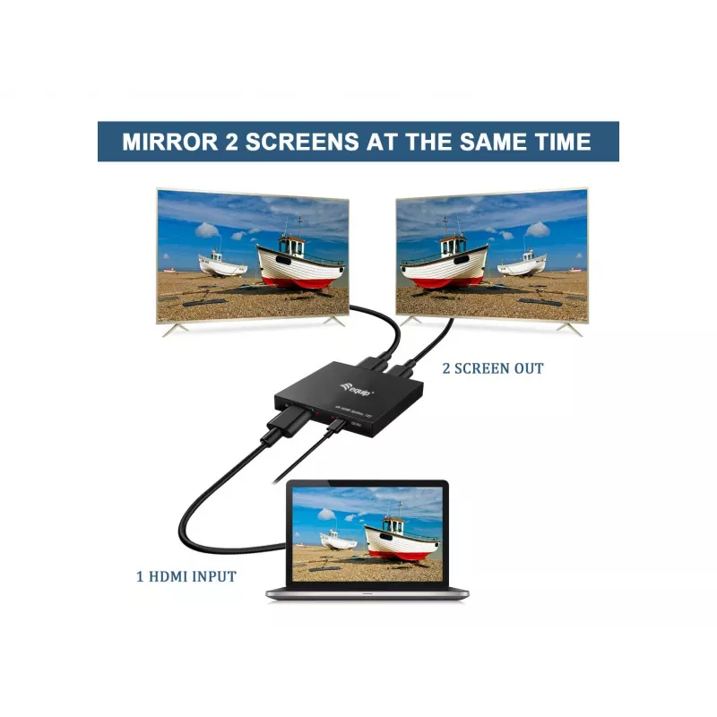 Equip 332715 videojagur HDMI 2x HDMI