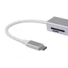 Equip USB-C kuni 4-pordiline USB 3.0 jaotur, USB 3.2 Gen 1 (3.1 Gen 1) Type-C, USB 3.2 Gen 1 (3.1 Gen 1) Type-A, 5000 Mbit/s, Hõbedane, Alumiinium, Windows 10, Windows 7, Windows 8
