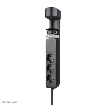 Neomounts DS22-840BL6 lauapesa koos kinnitusklambri ja USB-C ning USB-A portidega - kiirlaadimine