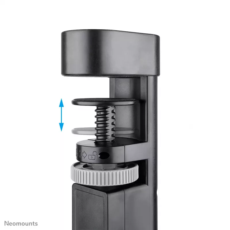 Neomounts DS22-840BL6 lauapesa koos kinnitusklambri ja USB-C ning USB-A portidega - kiirlaadimine