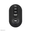 Neomounts DS22-840BL6 lauapesa koos kinnitusklambri ja USB-C ning USB-A portidega - kiirlaadimine