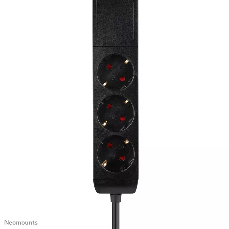 Neomounts DS22-840BL6 lauapesa koos kinnitusklambri ja USB-C ning USB-A portidega - kiirlaadimine
