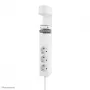 Neomounts DS22-840WH6 lauapesa koos klambriga ning USB-C ja USB-A portidega – kiirlaadimine