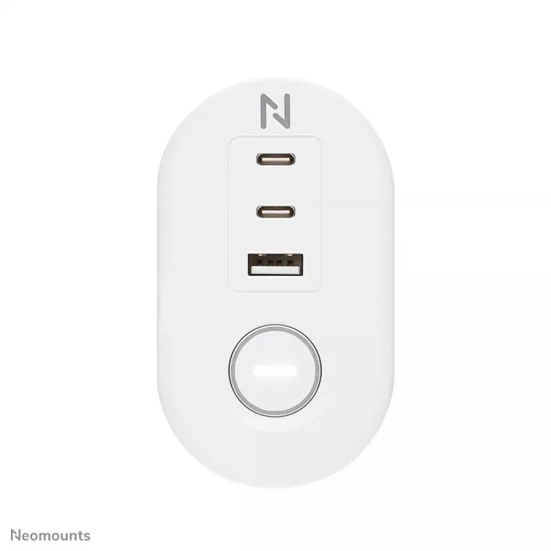 Neomounts DS22-840WH6 lauapesa koos klambriga ning USB-C ja USB-A portidega – kiirlaadimine