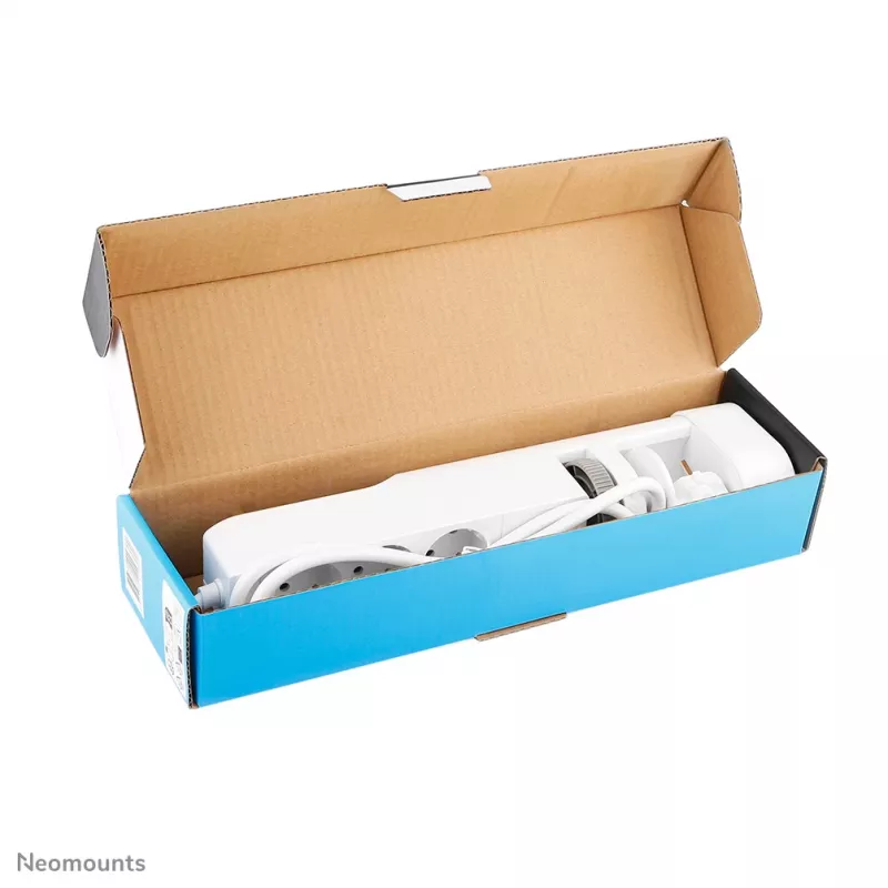 Neomounts DS22-840WH6 lauapesa koos klambriga ning USB-C ja USB-A portidega – kiirlaadimine