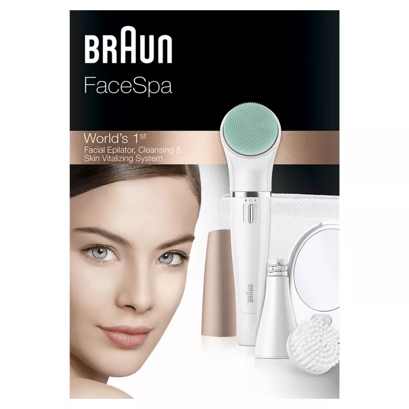 Näoepilaator Braun FaceSpa 851V Gold Valge