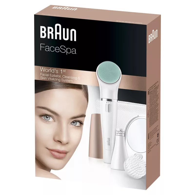 Näoepilaator Braun FaceSpa 851V Gold Valge