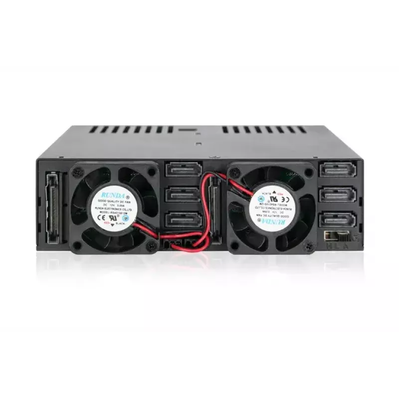 Kettamassiiv Icy Dock MB326SP-B 0 TB Rack 1U Must