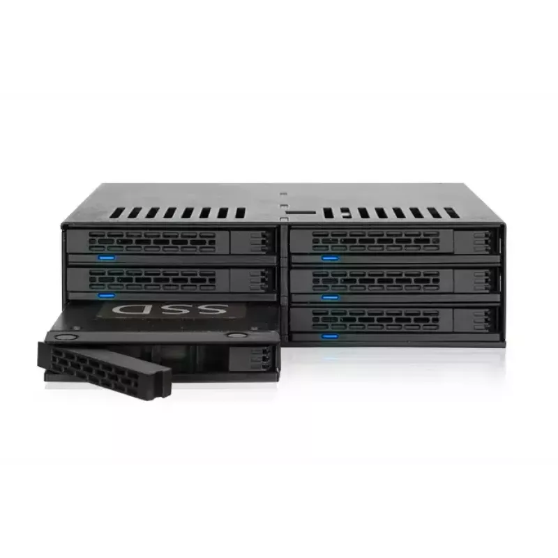 Kettamassiiv Icy Dock MB326SP-B 0 TB Rack 1U Must