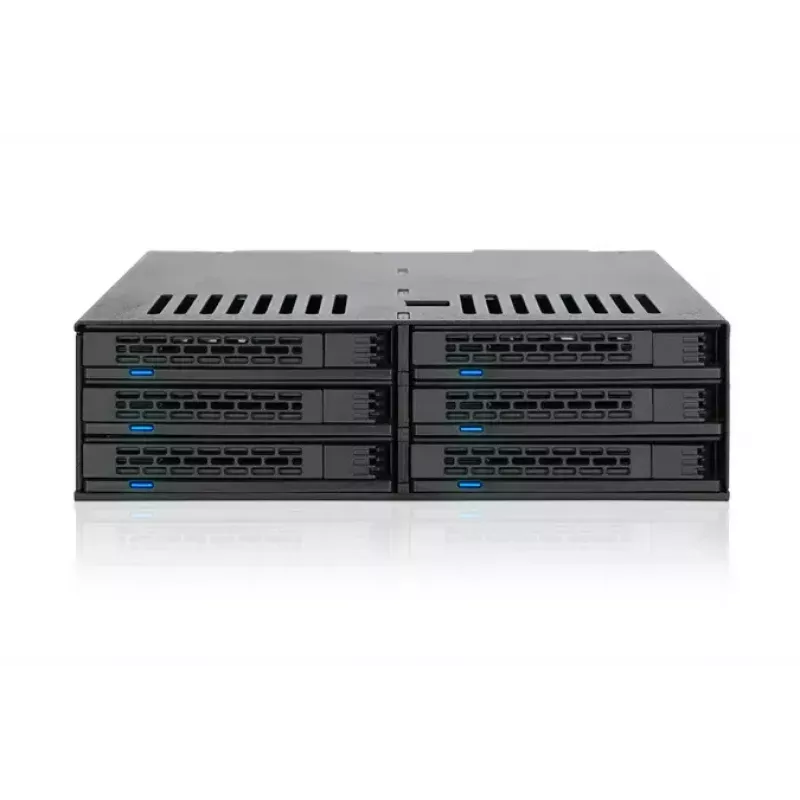 Kettamassiiv Icy Dock MB326SP-B 0 TB Rack 1U Must